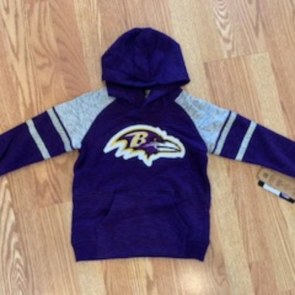 NEW Ravens Kids Size 5/6 Hoodie - Picture 4 of 8